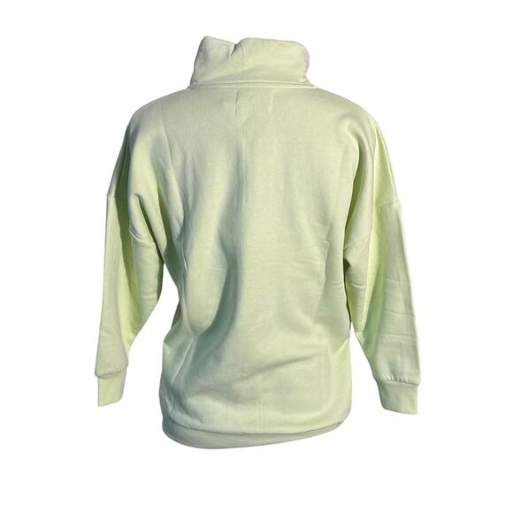 NWT Adore Me Quarter Zip Sweater in Yellow Green Size Small - Picture 3 of 5